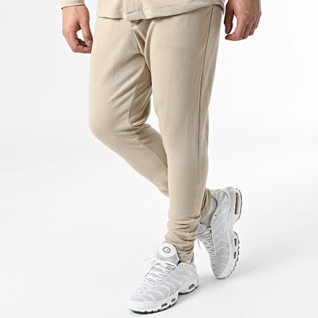 Ikao - LL610 Set maglia e pantaloni da jogging beige