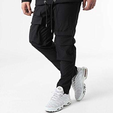Ikao - Set giacca e pantaloni da jogging LL608 nero