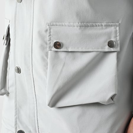 Ikao - LL640 Set giacca e pantaloni cargo grigio chiaro