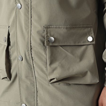 Ikao - LL640 Conjunto de chaqueta y pantalón Cargo verde caqui