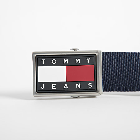 Tommy Jeans - Cintura in fettuccia Heritage 8573 blu navy