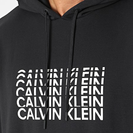 Calvin Klein - Felpa con cappuccio GMH1W306 Nero