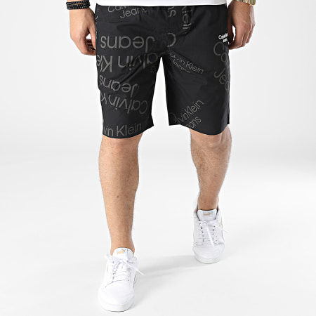 Calvin Klein - Short Jogging Logo All Over Print 0072 Noir