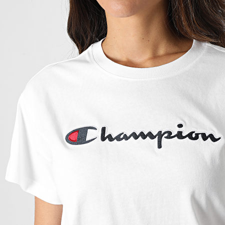 Champion - Tee Shirt Femme 115351 Blanc