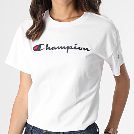 Champion - Camiseta mujer 115351 Blanca