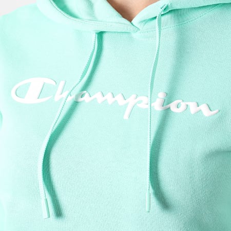 Sweat Capuche Femme 114858 Vert Menthe