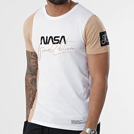 Final Club x NASA - Tee Shirt Nasa Final Edition 974 Blanc Beige