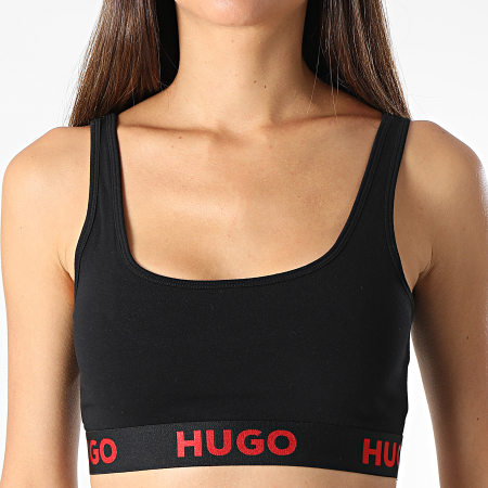 HUGO - Sujetador Sporty Logo Mujer 50469631 Negro