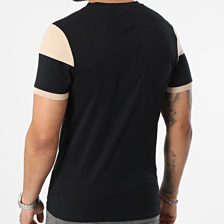 LBO - Tee Shirt Tricolore 2385 Beige Blanc Noir