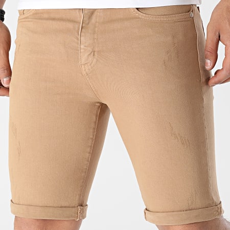 LBO - Short Jean Skinny Fit 2225 Denim Camel