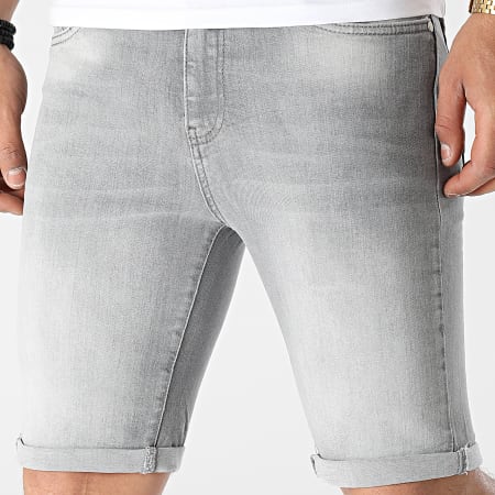 LBO - Short Jean Skinny Fit 2241 Denim Gris