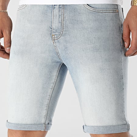 LBO - Short Jean Skinny Fit 2252 Denim Bleu Wash