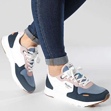 Pepe Jeans Baskets Femme York Basic PGS30524 Soho Blue LaBoutiqueOfficielle