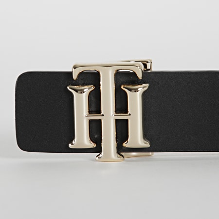 Tommy Hilfiger - Cinturón Reversible Mujer Logo 1694 Beige Negro
