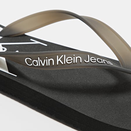 Calvin Klein - Infradito Sandalo da spiaggia Monogram 0055 Nero