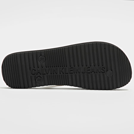 Calvin Klein - Infradito Sandalo da spiaggia Monogram 0055 Nero