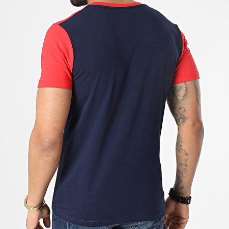 Classic Series - Tee Shirt Pocket Tricolore 4034 Rosso Blu Navy Bianco