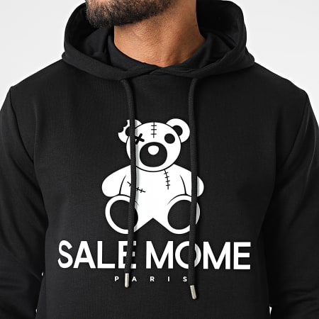 Sale Môme Paris - Tuta da ginnastica con orsetto bianco e nero