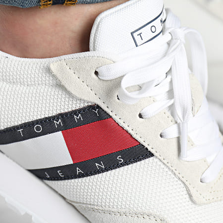 Tommy Jeans - Baskets Retro Runner Mix 0960 White