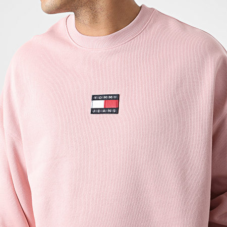 Tommy Jeans - Sweat Crewneck Tommy Badge 0911 Rose