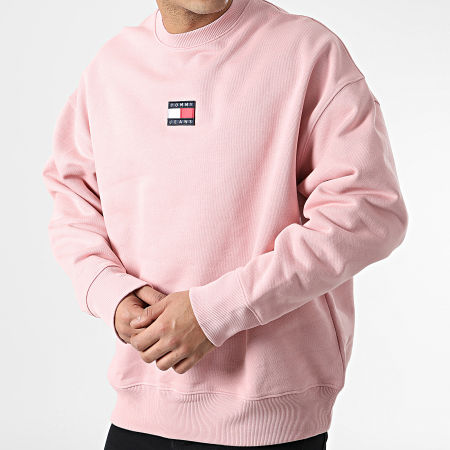 Tommy Jeans - Sweat Crewneck Tommy Badge 0911 Rose