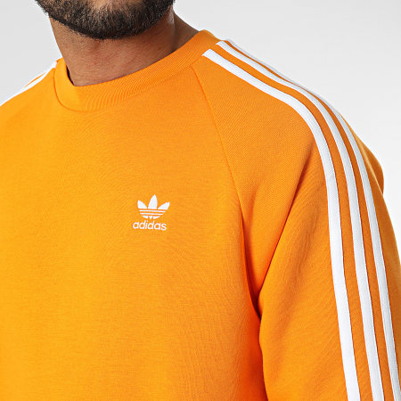Adidas Originals - Sweat Crewneck A Bandes 3 Stripes HE9485 Orange