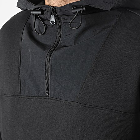 Calvin Klein - Tech Repreve Comfort 8917 Felpa nera con cappuccio e collo a zip