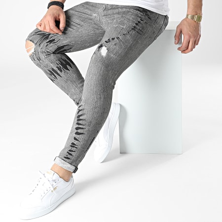 Classic Series - Jeans slim 18901 grigio