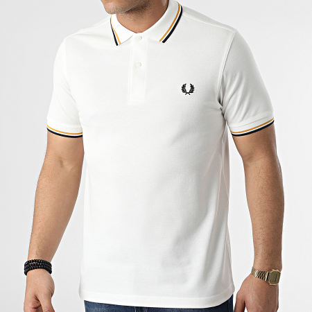 Fred Perry - Polo Manches Courtes Twin Tipped M3600 Beige