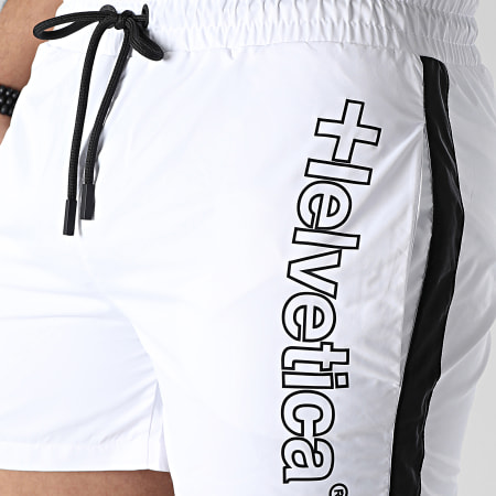 Helvetica - Alexander Pantaloncini da jogging bianchi con bande