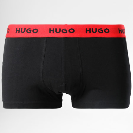 HUGO - Juego De 3 Boxers 50469766 Negro Gris Blanco