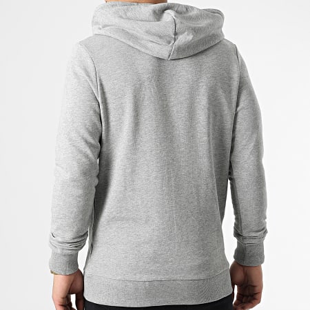 Jack And Jones - Sweat Capuche Structure Embroidery Gris Chiné