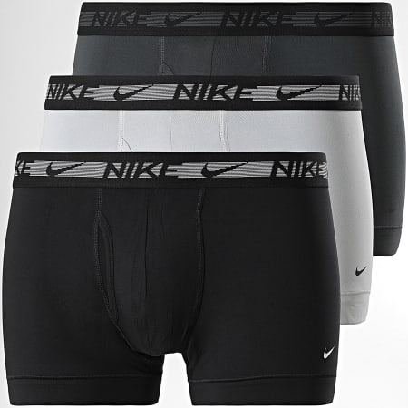 Nike - Set di 3 boxer Dri-FIT Ultra Stretch Micro KE1152 Nero Grigio