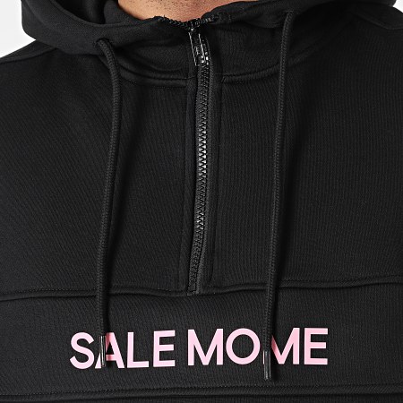 Sale Môme Paris - Veste Outdoor Col Zippé Lapin Noir Rose