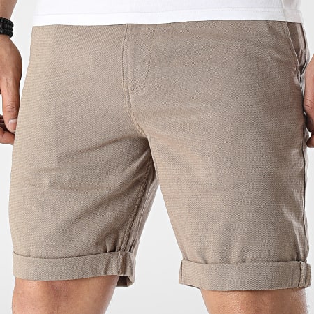 Selected - Pantalones cortos chinos Luton Marrón claro
