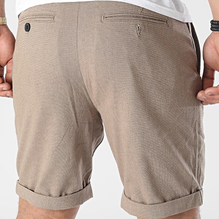 Selected - Pantalones cortos chinos Luton Marrón claro
