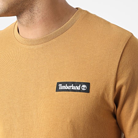 Timberland - Camiseta con escudo A26S7 Camel