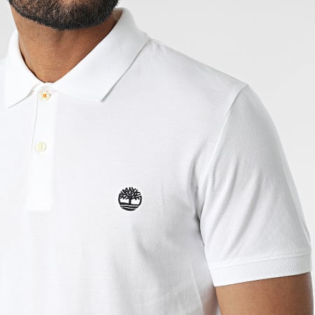 Timberland - Polo Manches Courtes A2DJE Blanc