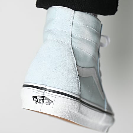 Vans - Sk8 Hi A4U16YRQ Sneakers in tela scamosciata blu delicato