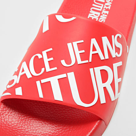 Versace Jeans Couture - Claquettes Femme Fondo Slide 72YA3SQ1 Rouge