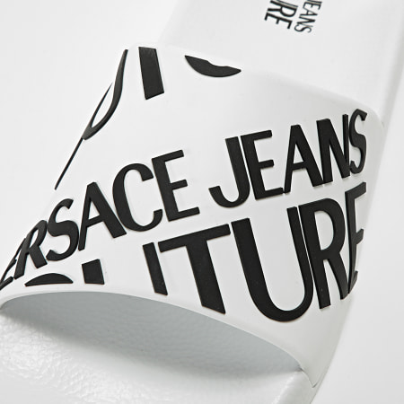 Versace Jeans Couture - Sandalias Fondo Slide 72YA3SQ1 Blanco