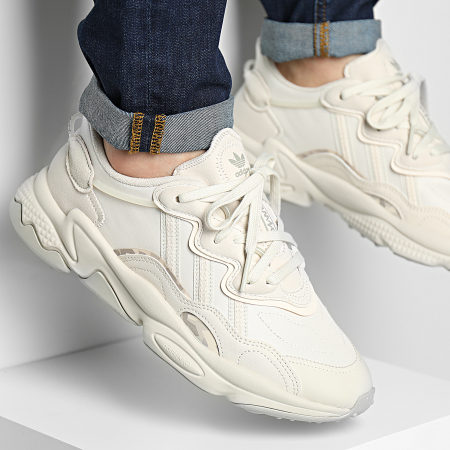 Adidas Originals - Baskets Ozweego GX3322 Aluminium Met Grey Wonder White - LaBoutiqueOfficielle.com
