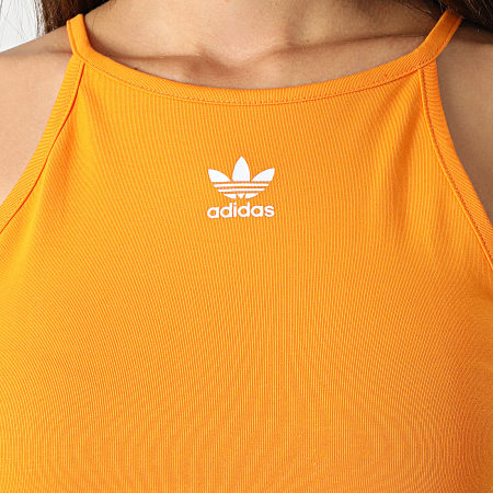 Adidas Originals - Débardeur Femme Crop A Bandes HC1979 Orange