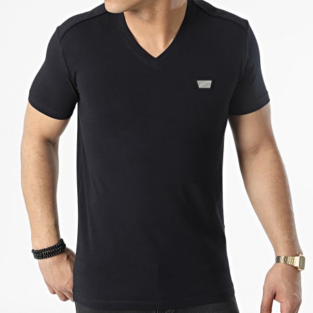 Antony Morato - T-shirt con scollo a V MMKS01824 Nero