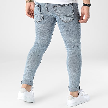 Black Industry - 129 Jeans skinny in denim blu