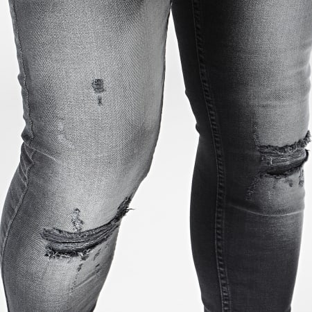 Black Industry - 111 Jeans skinny grigio antracite