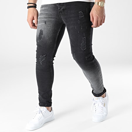 Black Industry - 127 Jeans skinny neri