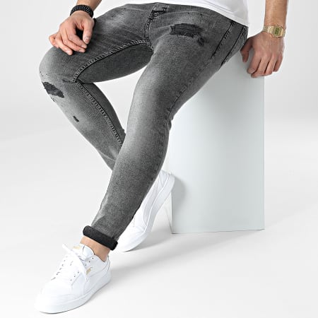 Black Industry - 111 Jeans skinny grigi