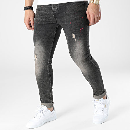 Black Industry - 132 Jeans skinny grigio antracite