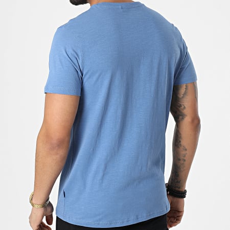 Blend - Tee Shirt Poche Floral 20713774 Bleu Clair